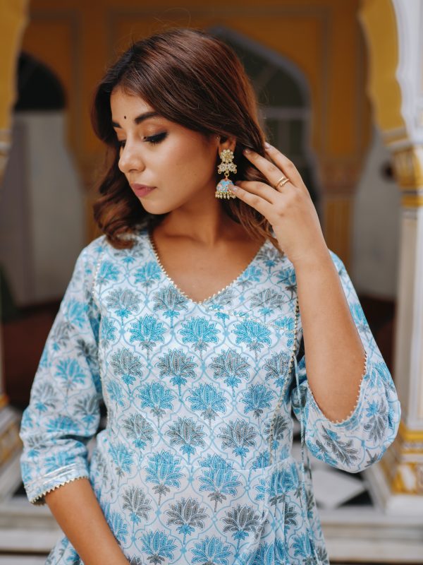 Cotton Angrakha Pattern Dhoti Suit Set - Image 5
