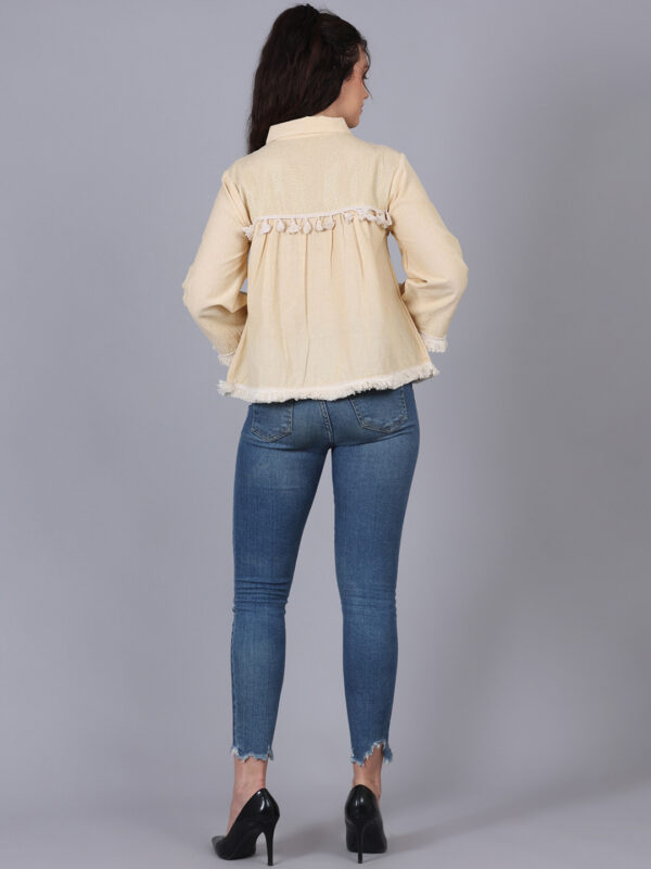 Magnolia Cream Top with Golden Lurex And Yellow - Image 5